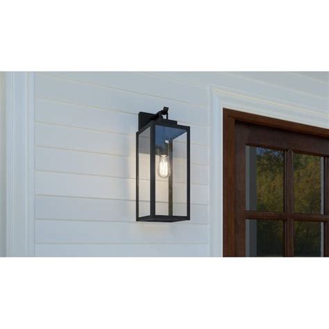 quoizel breitling 1-light 20-in matte black outdoor wall light|Quoizel Breitling light sensor.